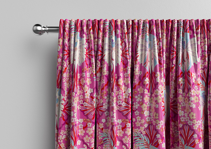 Faded Glamour, Fairground Pink - Made To Measure Curtains - Image 10